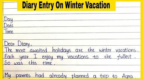 Diary entry перевод
