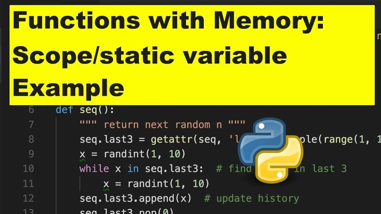 Static variable. Randint в питоне. static python. static variable in python. статическая переменная питон.