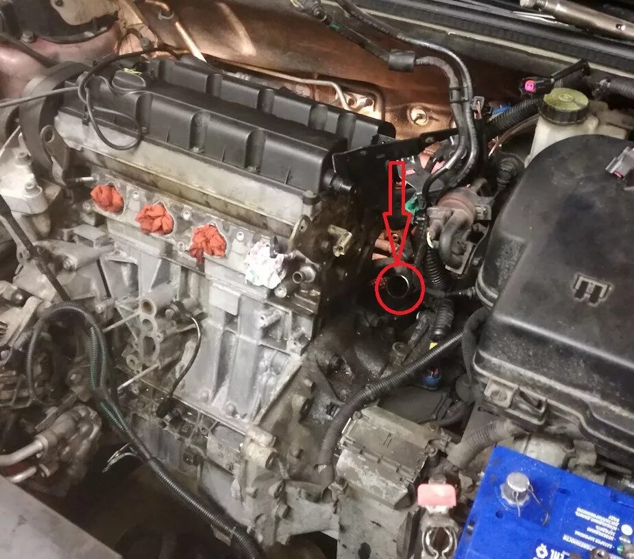Правильно заменил опоры двигателя! - Peugeot 407, 2,2 л, 2006 года визит на серв