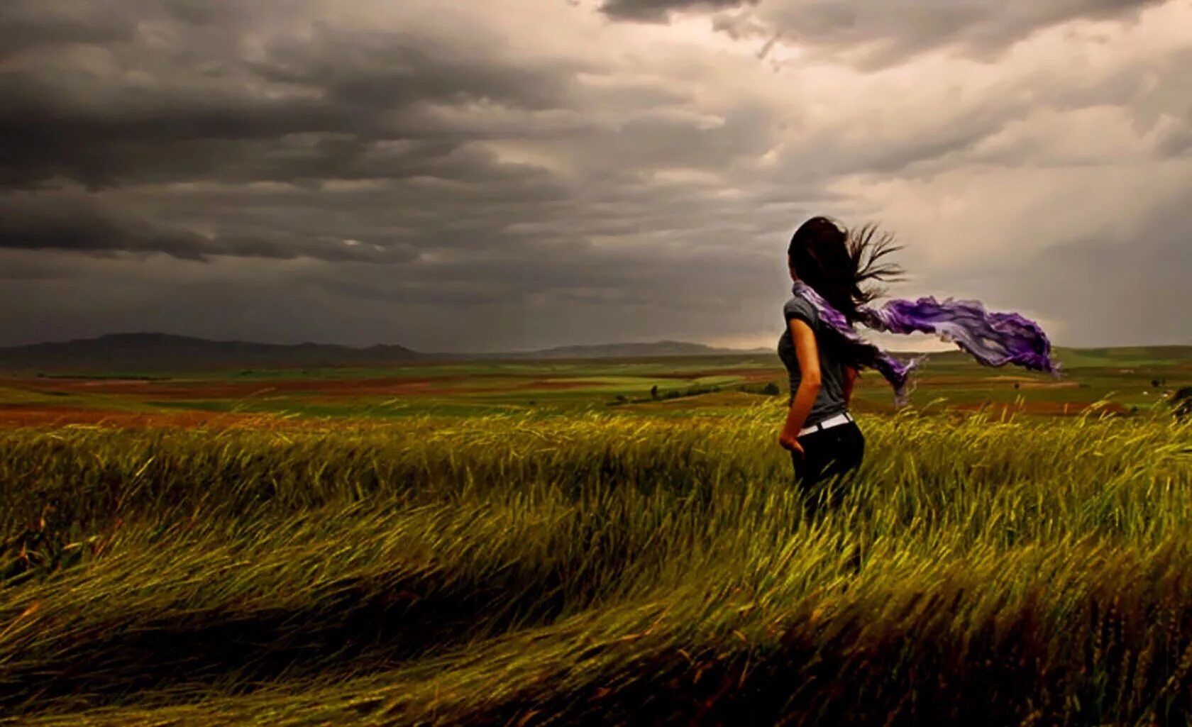 Раздавалось вдали. Ветер в поле. Сильный ветер в поле. Девушка в поле на ветру. Человек ветер.