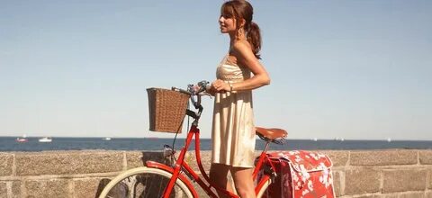 Girl riding a bike