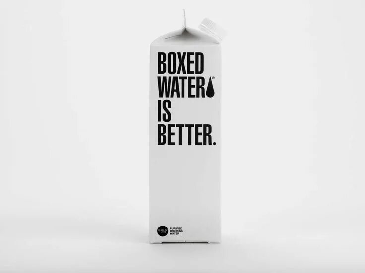 Boxing water bag. Water boxing. Water boxing. Boxed water is better. Gutteres boxed water.