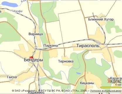 Карта бендеры