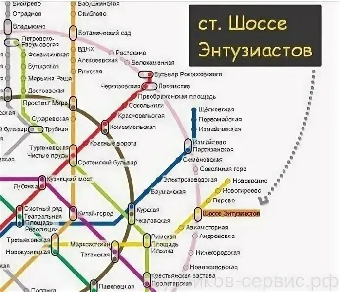 Шоссе энтузиастов линия метро. Шоссе энтузиастов линия метро