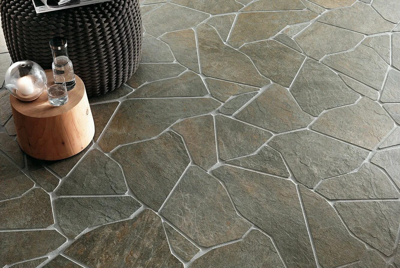 Natural stone flooring