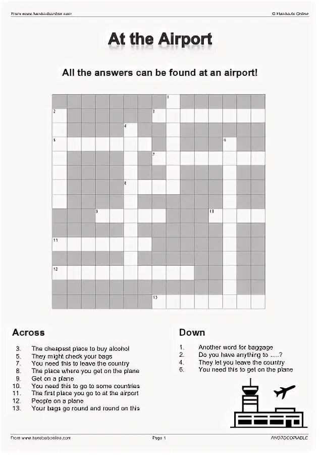 Аэропорт хартсфилда-джексона, атланта (atl). Крупный аэропорт сканворд. Крупный аэропорт сканворд. Кроссворд по теме путешествие на английском языке. Крупный аэропорт сканворд.