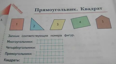 Найди четырехугольники сколько