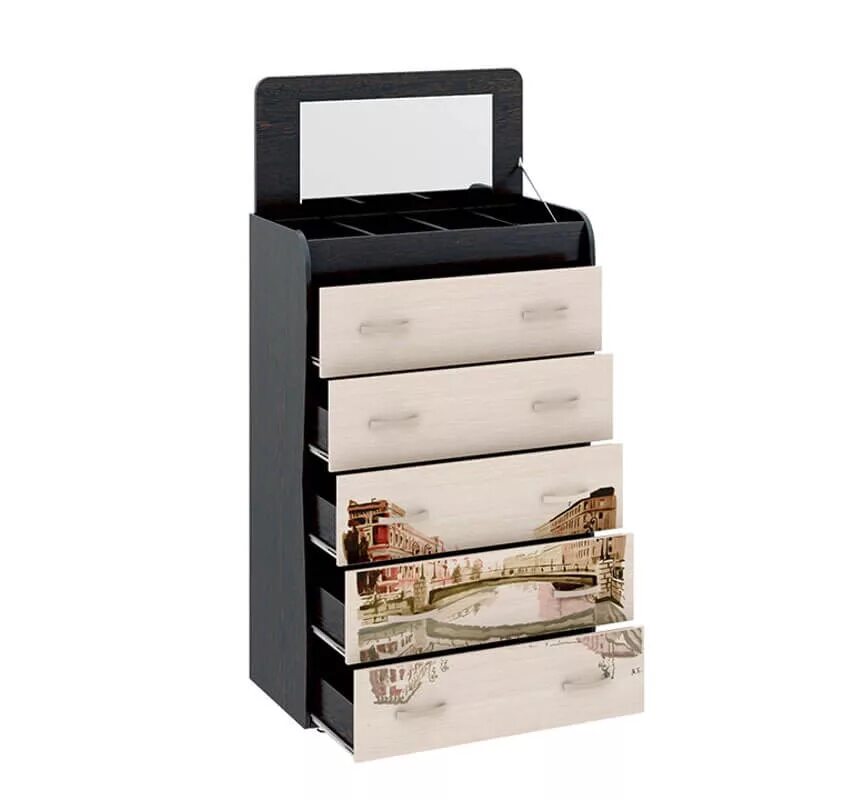 09. комод тип 5 фабрика трия. комод гермес 1 bms. стол комод. комод с зеркалом трия.