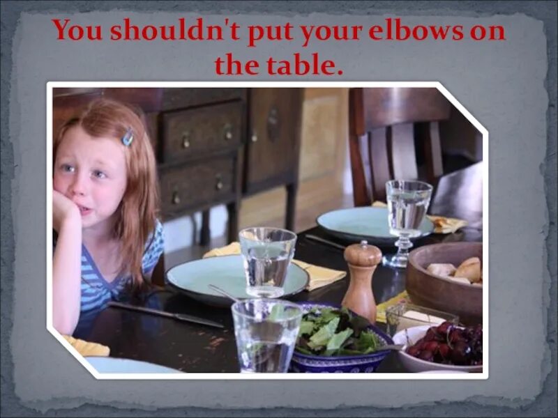 Put the table