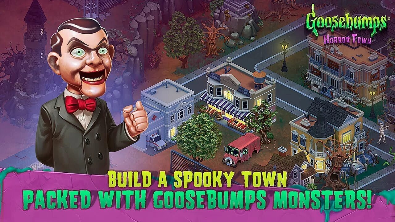 Сайлент хилл город. Город монстров игра. Goosebumps игрушки. Игра город ужас. Goosebumps монстры.
