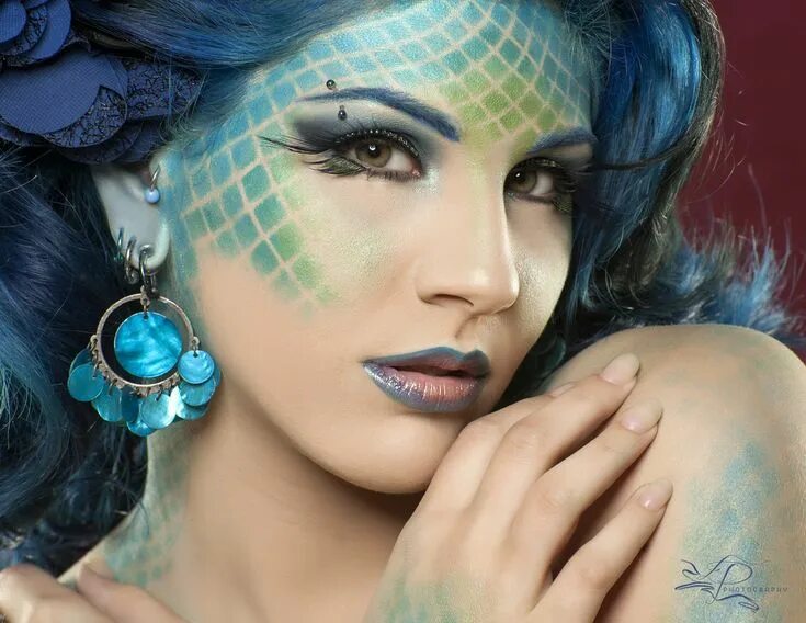 Pin by Venessa Howell on Lady of the water Festival makeup, Rave makeup, Festiva