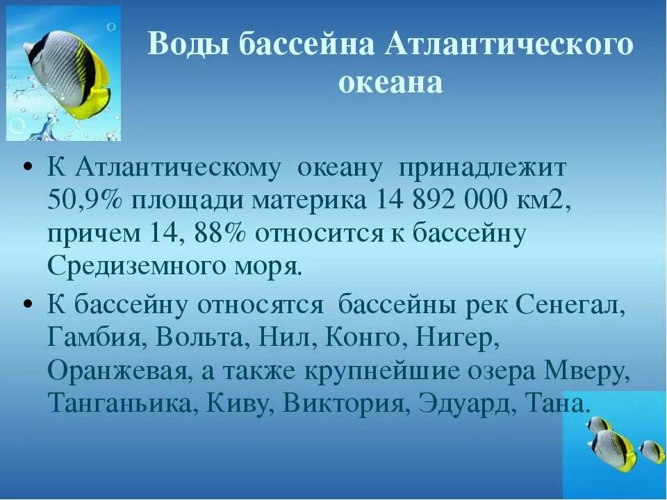 Характеристика бассейнов океанов