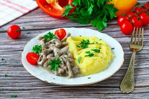 Рецепт бистрогана в из говядины классический пошаговый