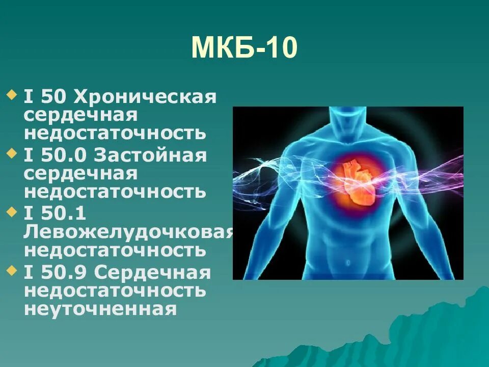 Поражение сердца с застойной сердечной недостаточностью