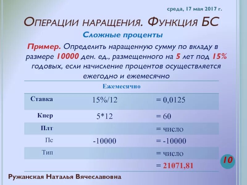 15 годовых. Депозит под 15 процентов годовых. определить проценты и наращенную сумму. наращенная сумма вклада. ставка от 15 годовых.