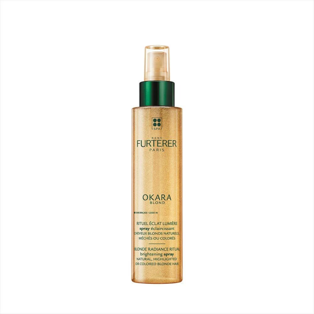 Rene Furterer Okara blond blonde Radiance Ritual Brightening Spray. Rene Furterer Okara protect Color спрей для волос "защита цвета". Furterer Complex 5. Rene Furterer Okara Active Light маcка для сияния волос.