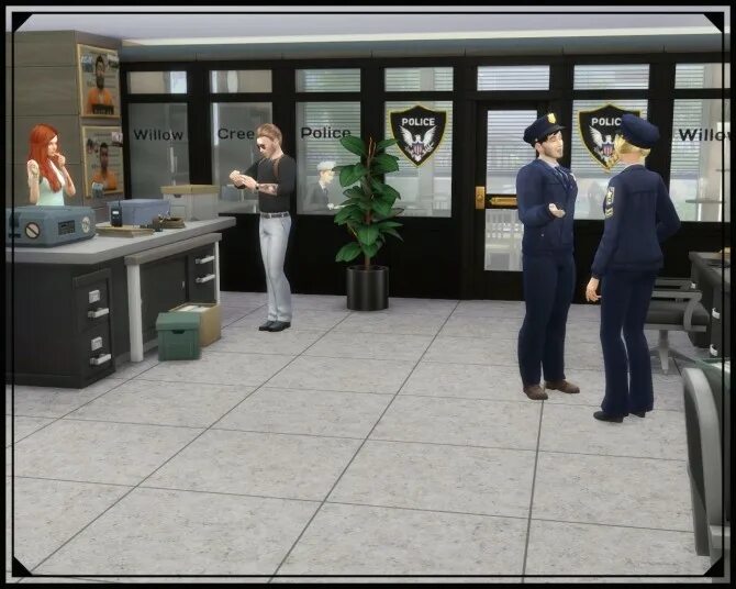 Полицейский участок вторая. Sims 4 police. sims 4 police station. симс 3 полицейский участок. симс 2 полицейский участок.