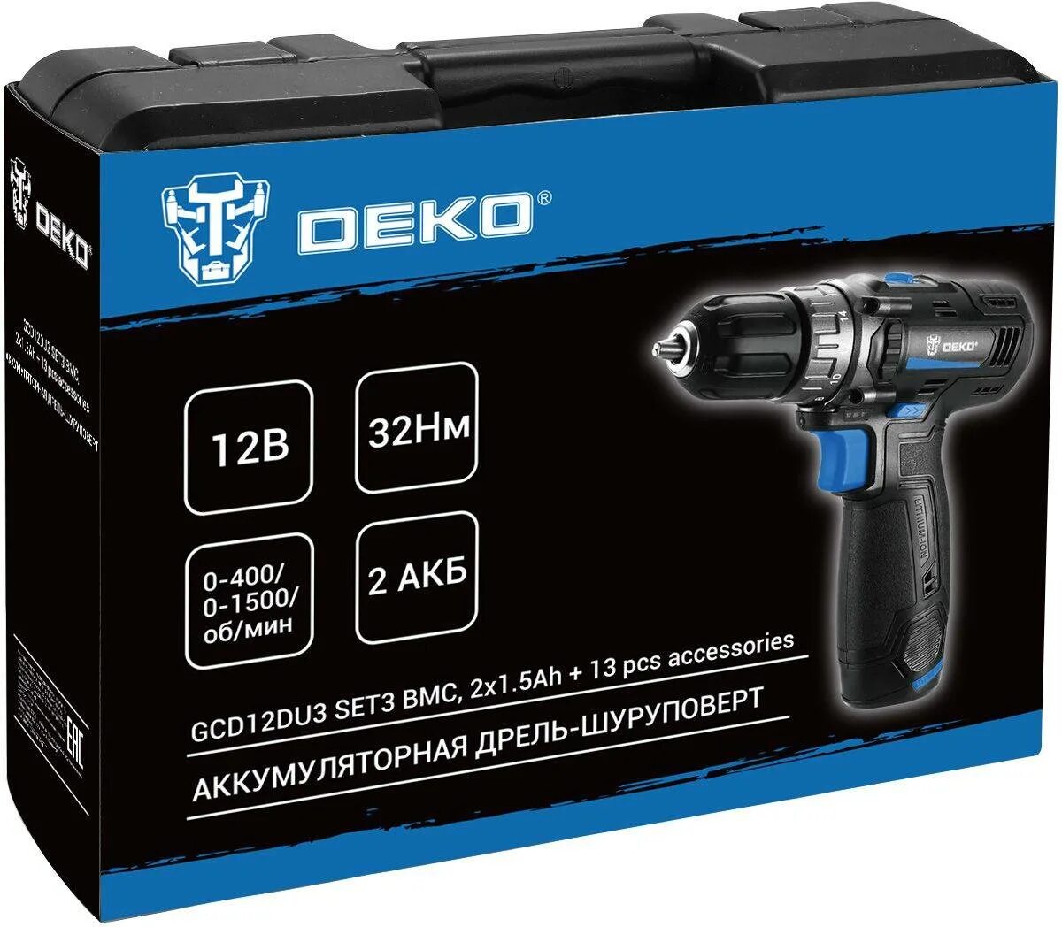 Дрель шуруповерт deko gcd12du3 set. Дрель шуруповерт deko gcd12du3 set