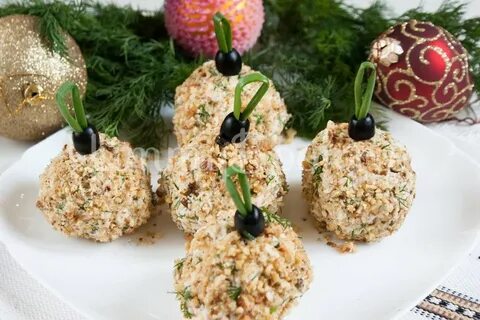 Шарики закусочные на новый год