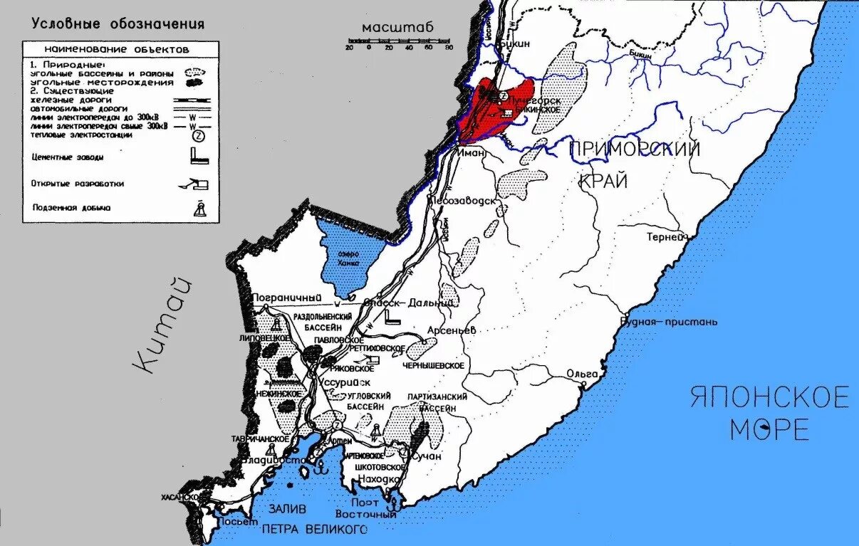Партизанский каменноугольный бассейн. Приморский угольный бассейн на карте. Приморский край Бикинское месторождение угля на карте. Бикин Приморский край на карте.