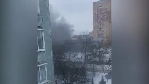 Пожар в лобне