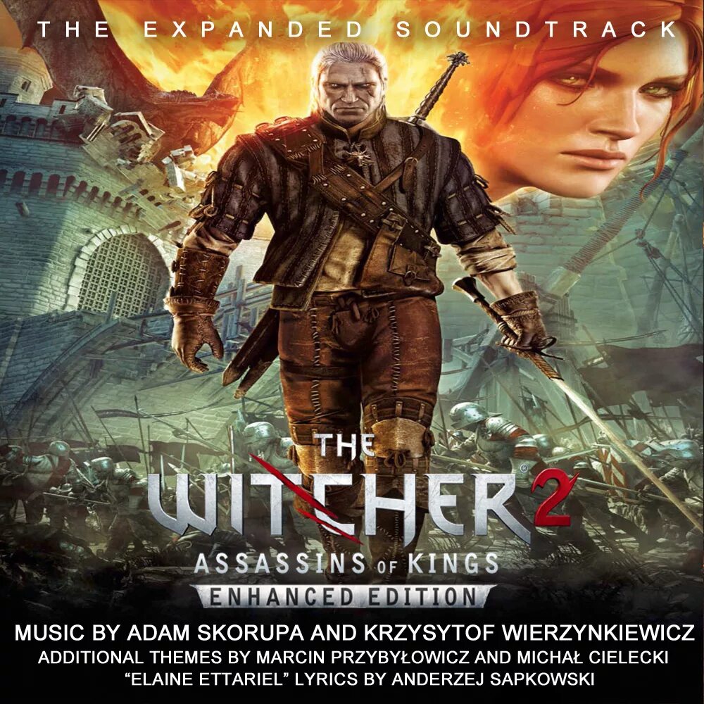Ведьмак саундтрек. Ведьмак 2 assassins of kings ost. the witcher 2 обложка. the witcher 2 assassins of kings enhanced edition обложка. ведьмак 2 обложка игры.