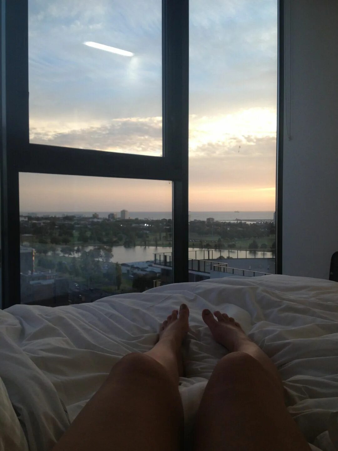 It was hot so i the window
