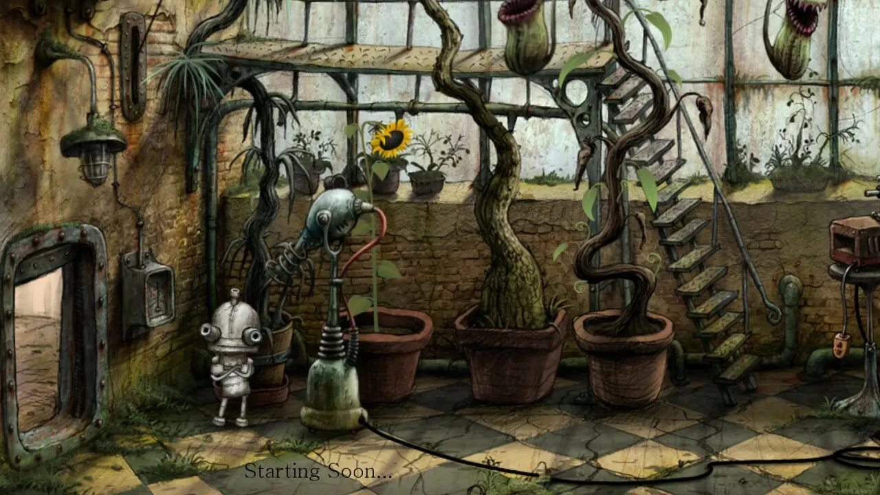 Игра машинариум полная игра. Machinarium оранжерея. Якуб Дворски Машинариум. Машинариум 2. Машинариум Amanita Design.