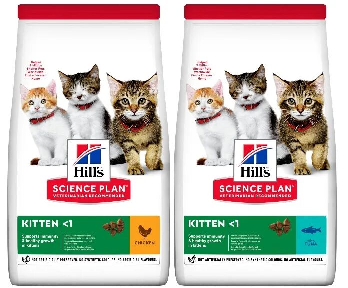 Хиллс для котят 1.5 кг курица. Хиллс для котят 300 гр с тунцом. Hill's Kitten для котят, курица 1,5кг. Хиллс корм для котят Киттен.