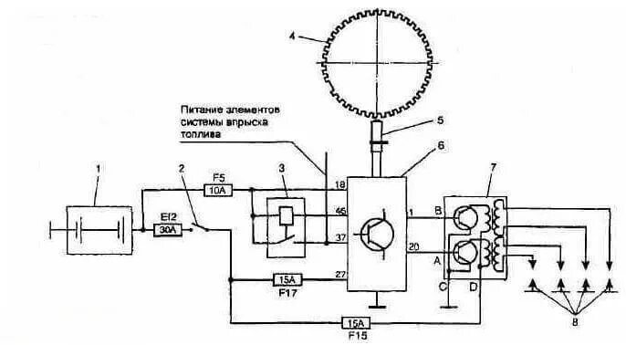 Ваз 2109 электросхема системы зажигания. Схема подключения катушки зажигания ваз 2107 карбюратор. Схема системы зажигания ваз 2110 инжектор 8 клапанов. Схема контактов замка зажигания ваз 2114. Схема подключения модуля зажигания на инжекторе.