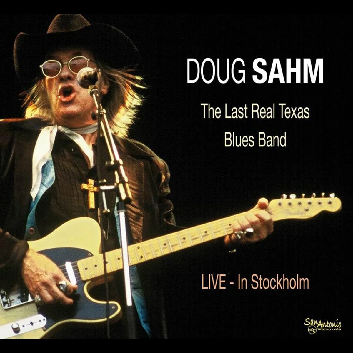 Doug SAHM. Техасский блюз. The Blues Band. Обложка диска Doug SAHM - the last.