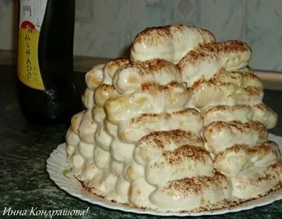 Торт из шариков со сметанным кремом