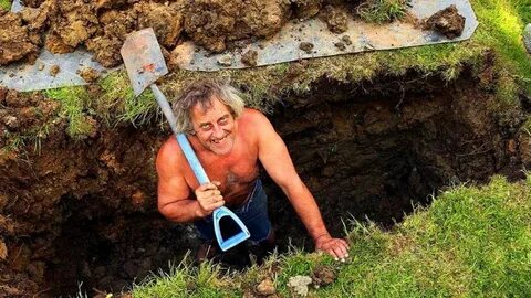 Digging the grave