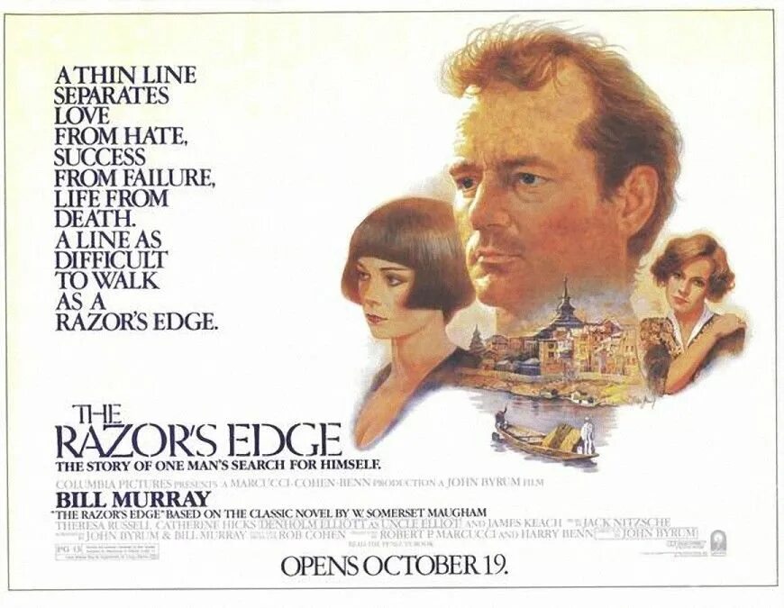 The razor s edge. The razor&#039;s edge maugham. the razor&#039;s edge 1984.