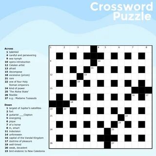 Easy printable and online crossword puzzles and games. 