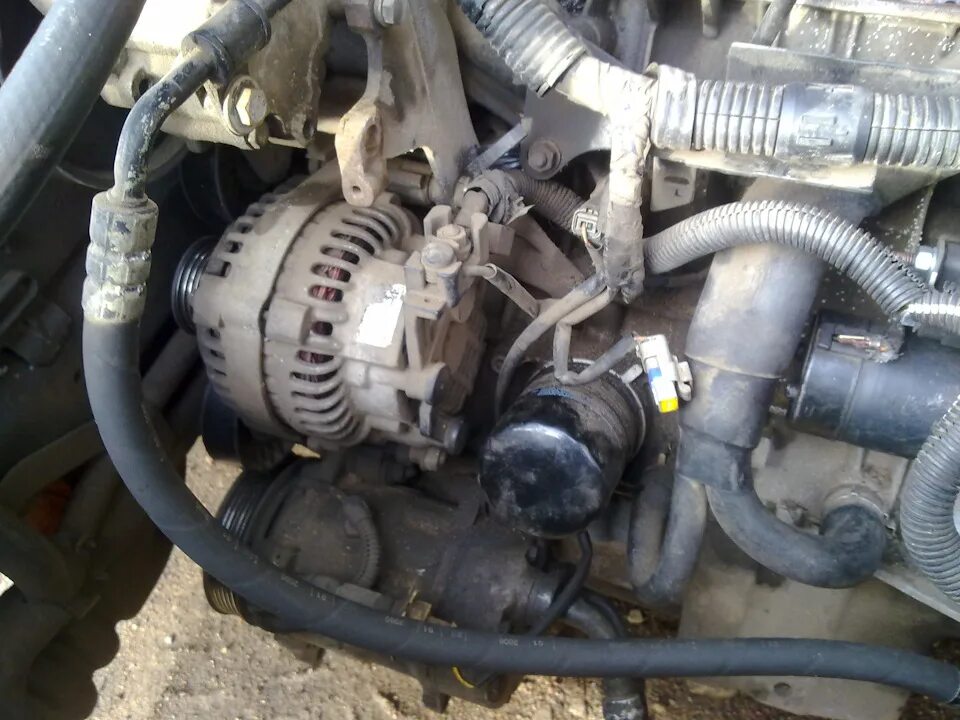 Как снять генератор с пежо 406 Генератор DENSO вместо VALEO, от 406 Peugeot 206 Sedan, 1,4 л, 2007 года своим