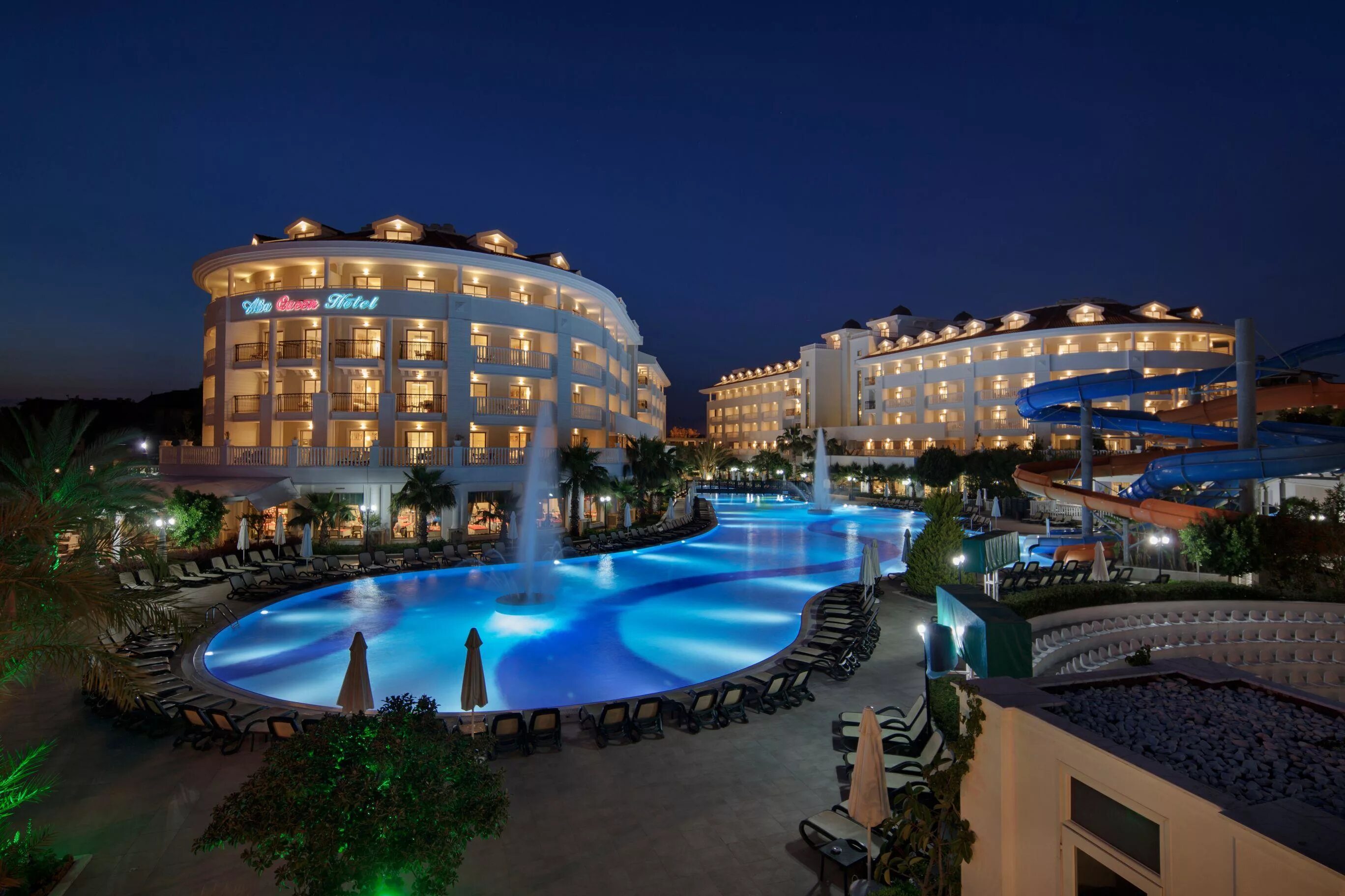 Alba Queen Hotel 5 Турция. Отель Алба Квин в Сиде Турция. Сиде ночью
