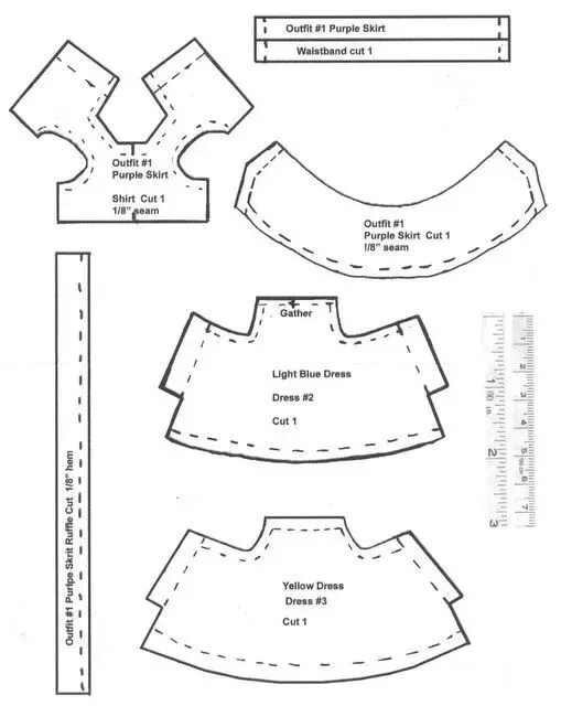 Helpsews выкройки. Выкройки одежды для Сильвания Фэмили. Выкройки одежды для Сильваниан фемилис. Выкройки платьев для Сильвания Фэмили. Выкройки одежды для куклы Еви.