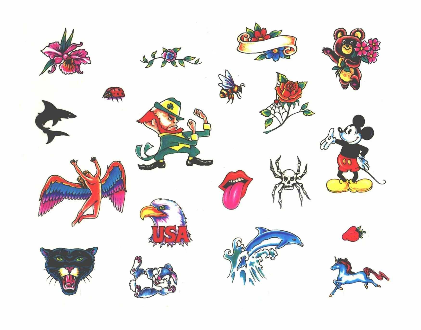 тату детские легкие.