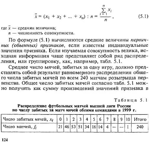 Определите среднюю величину