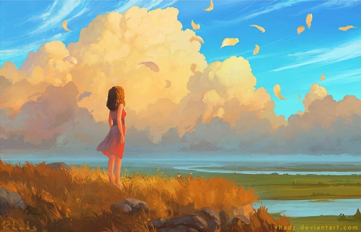 Одинокие герои произведений. Художник Artem rhads Chebokha.