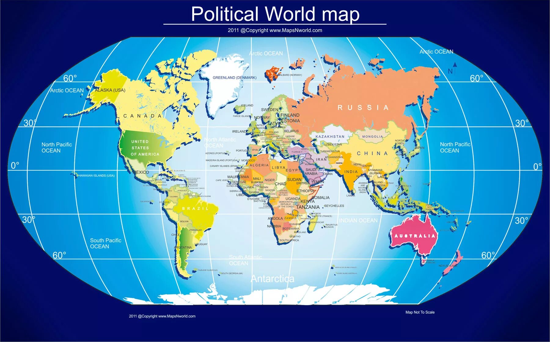 World bing. Political Map of the World.