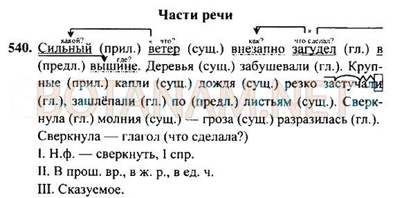 Сильный ветер загудел в вышине деревья забушевали