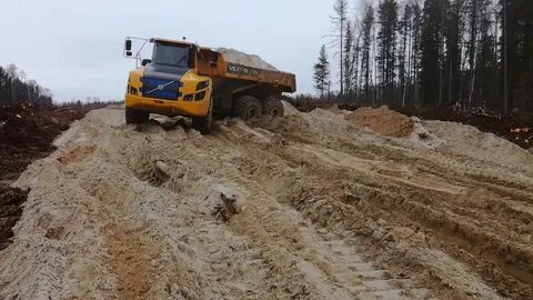 Дорога самосвал строительство