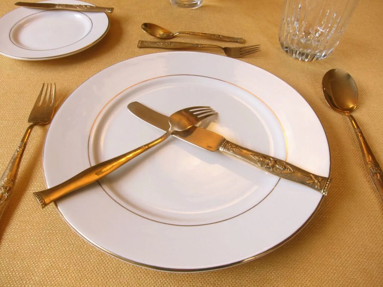 Arranging the table