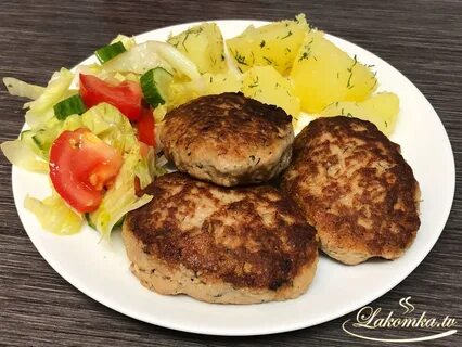 Мясные котлеты с картошкой