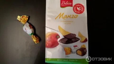Манго в шоколадной глазури