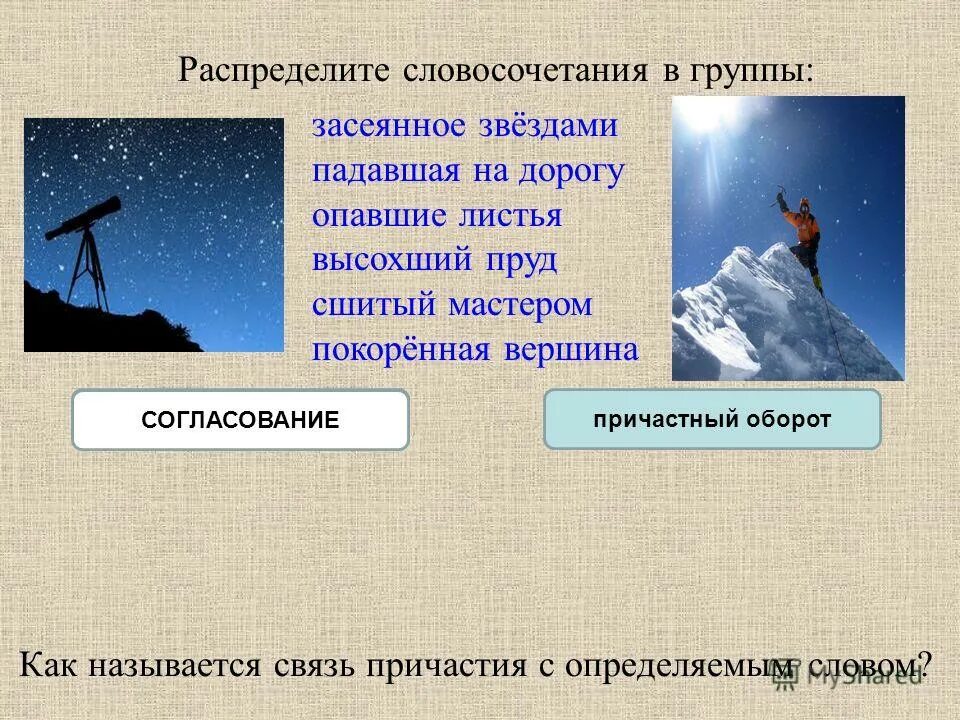 распределите словосочетания по следующим группам