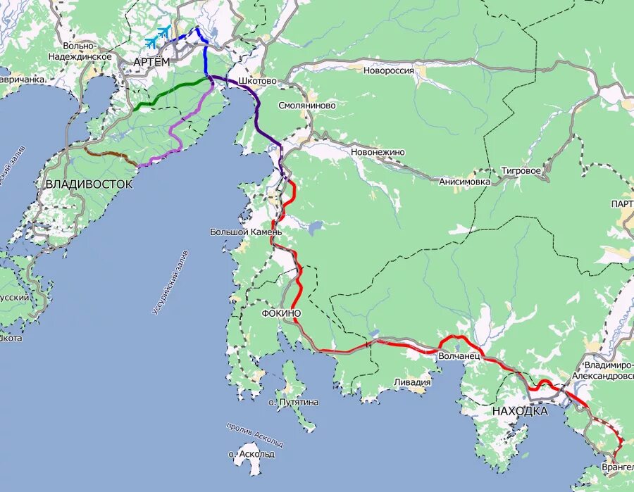 Находка путь. Трассы Владивосток — находка — порт Восточный. Новая трасса Владивосток-находка-порт Восточный. Карта новой дороги Владивосток находка порт Восточный. Новая дорога Владивосток находка порт Восточный.