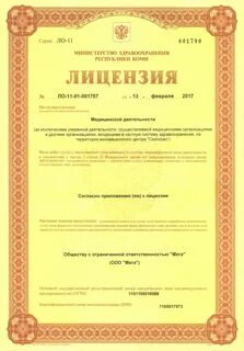 Лицензии пенза